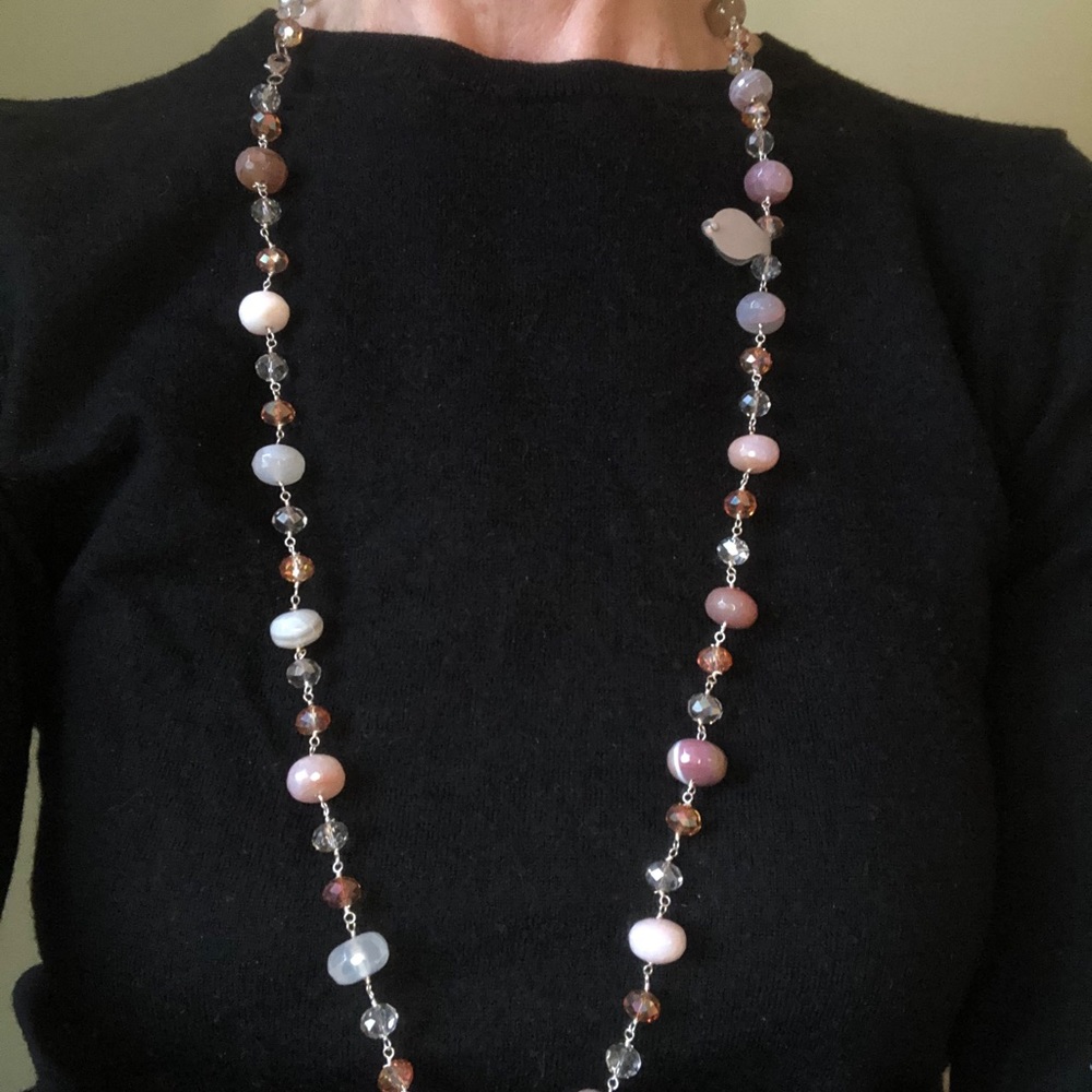 Cute Bead and Sterling Necklace - Picture 4 of 7